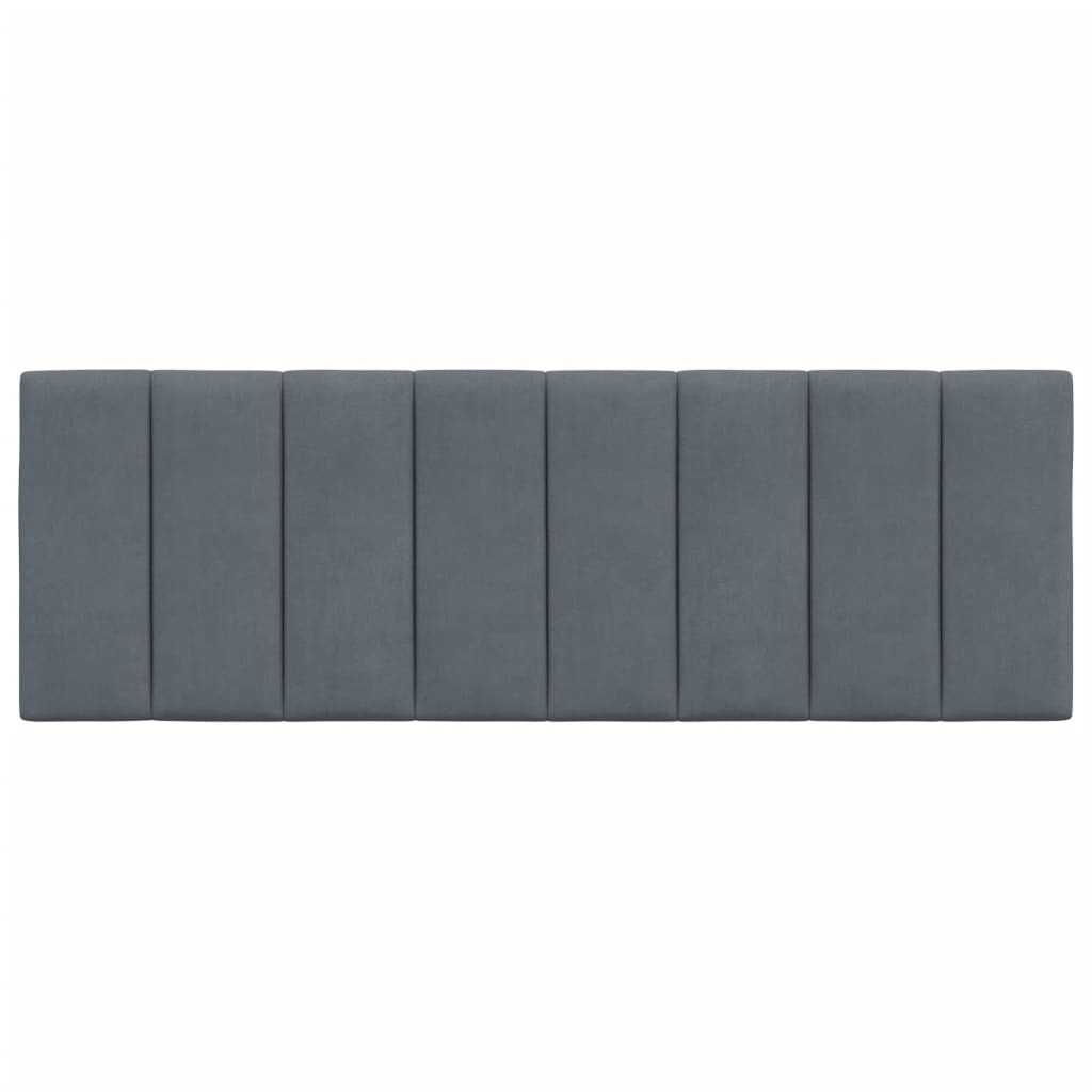 vidaXL Headboard Cushion Dark Gray 53.9" Velvet