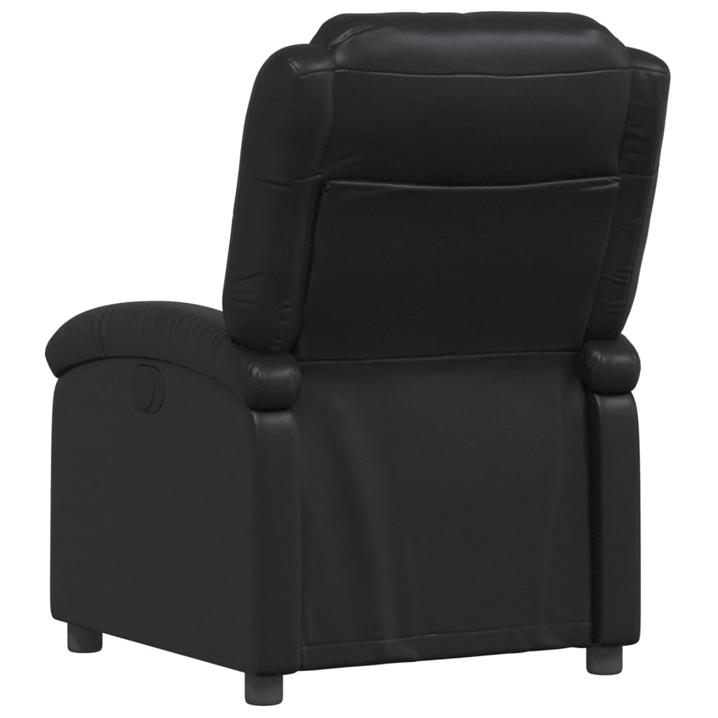 vidaXL Recliner Chair Black Faux Leather