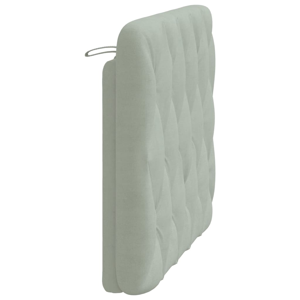 vidaXL Headboard Cushion Light Gray 39.4" Velvet