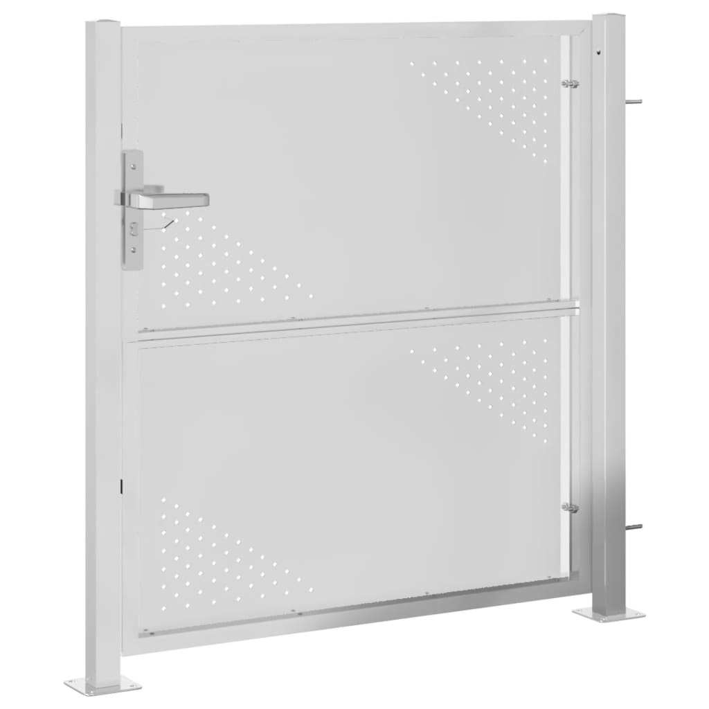 vidaXL Garden Gate 39.4"x39.4" Stainless Steel