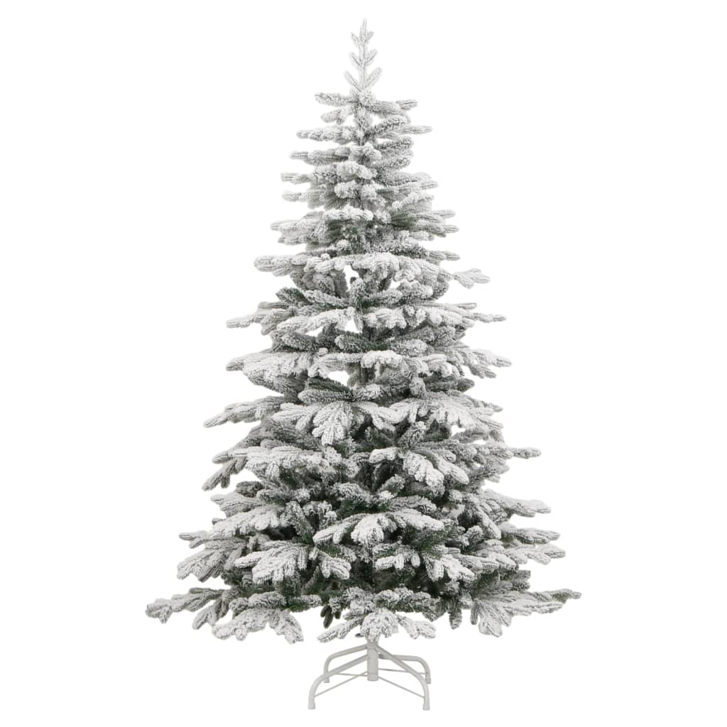 vidaXL Artificial Hinged Christmas Tree 300 LEDs & Ball Set 70.9"