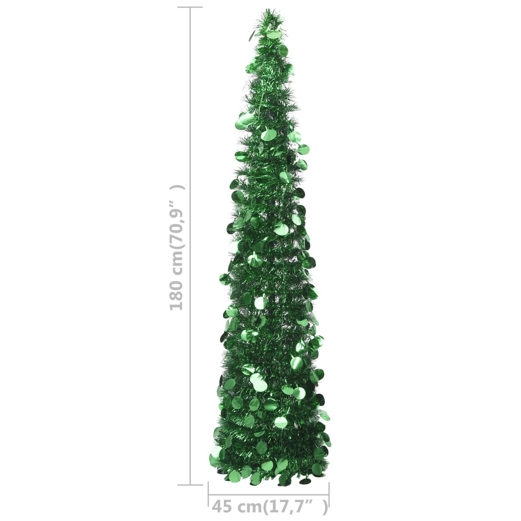 vidaXL Pop-up Artificial Christmas Tree Green 6 ft PET