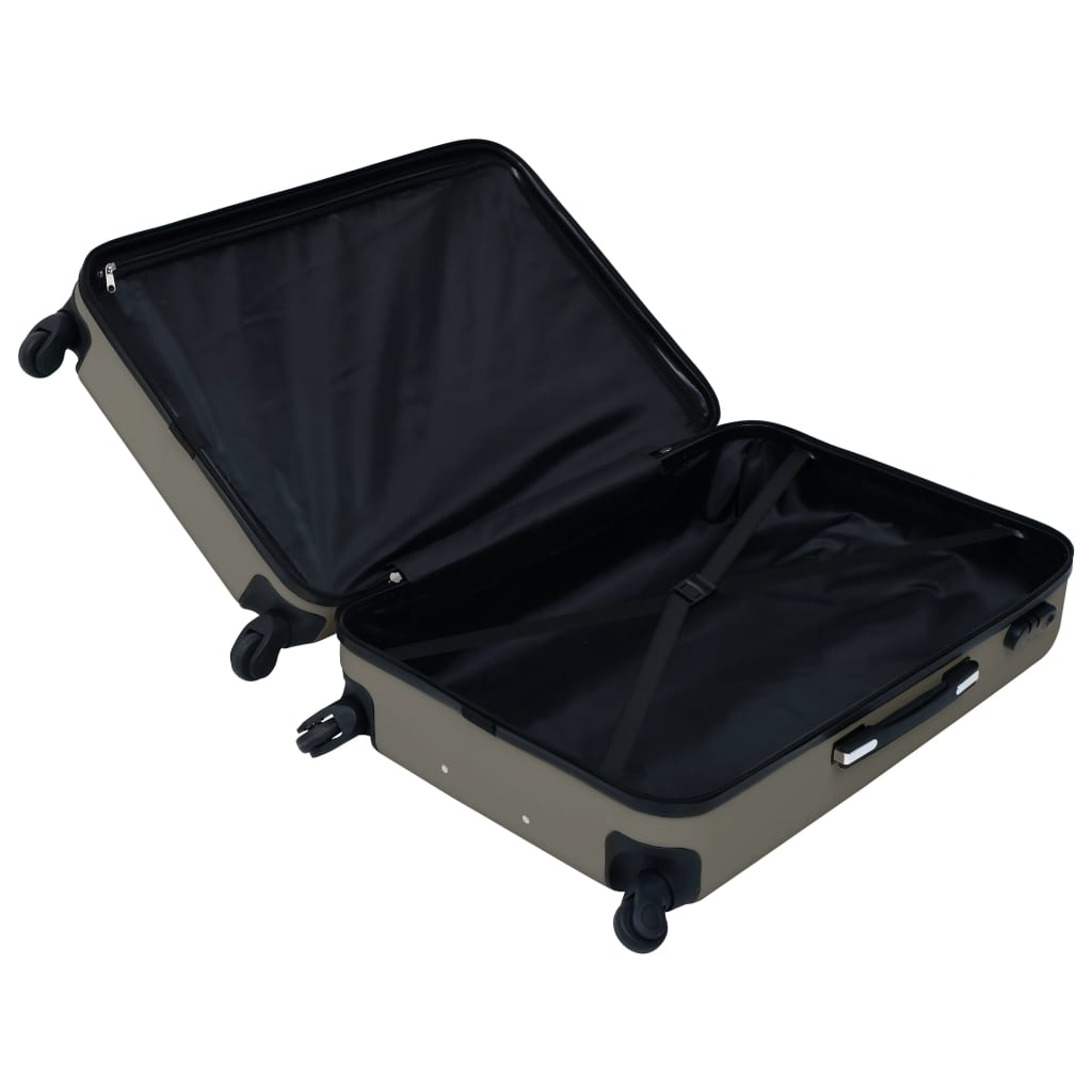 vidaXL Hardcase Trolley Set 2 pcs Anthracite ABS