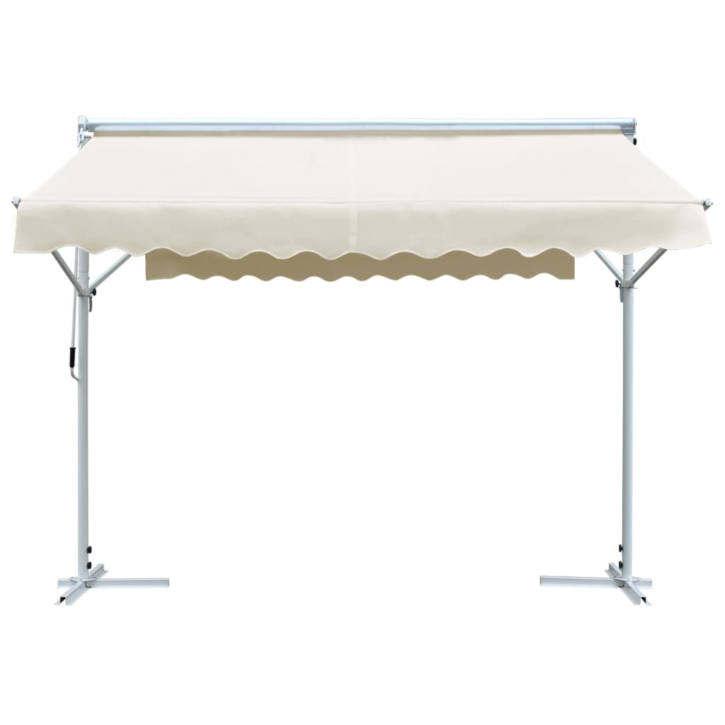 vidaXL Free Standing Awning 118.1"x118.1" Cream