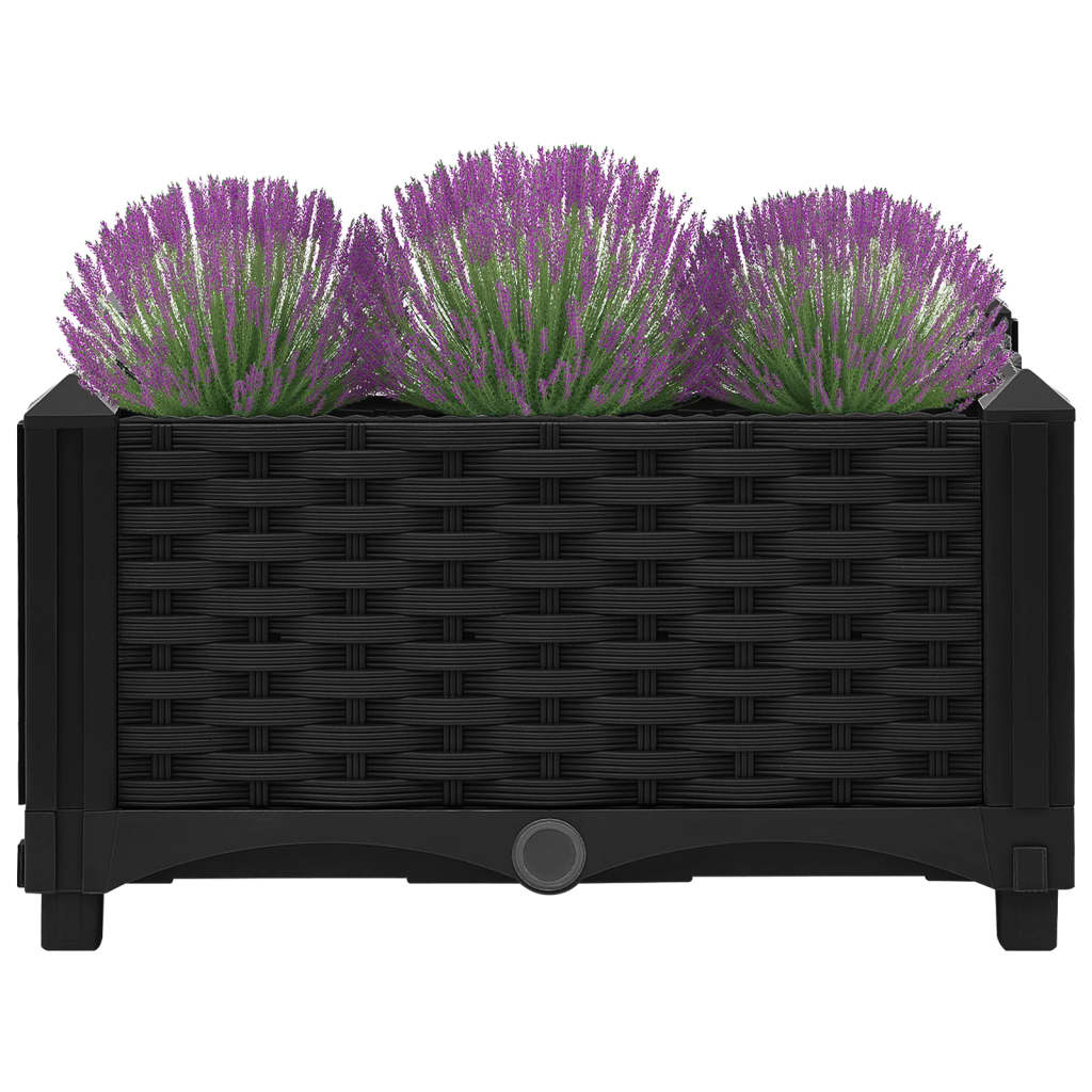 vidaXL Raised Bed 15.7"x15.7"x9.1" Polypropylene