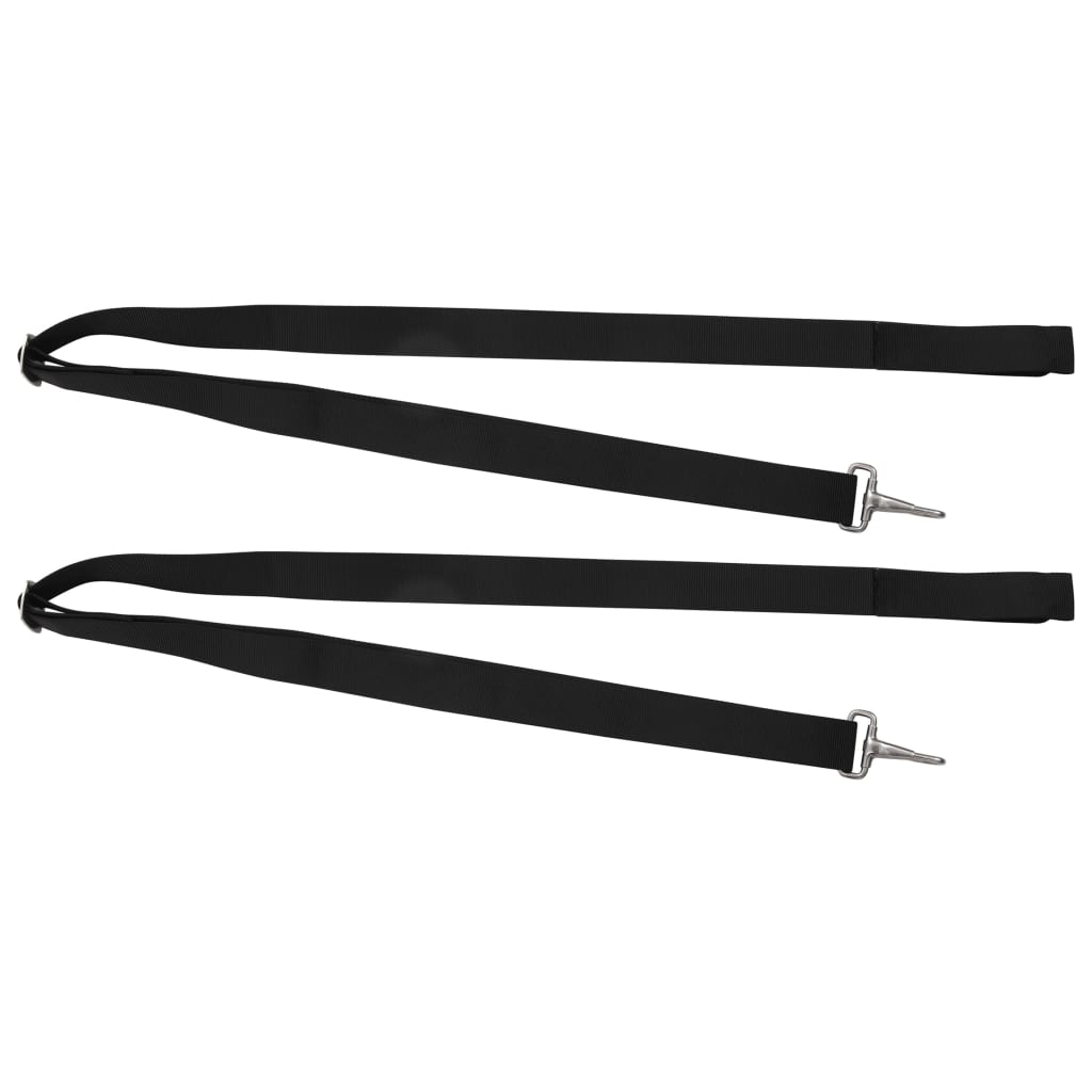 vidaXL Bimini Top Straps 2 pcs Fabric and Stainless Steel