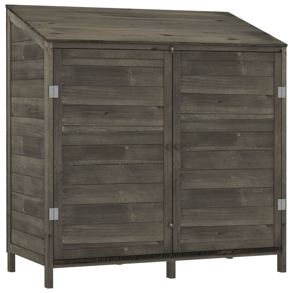 vidaXL Garden Shed Anthracite 40.2"x20.5"x44.1" Solid Wood Fir