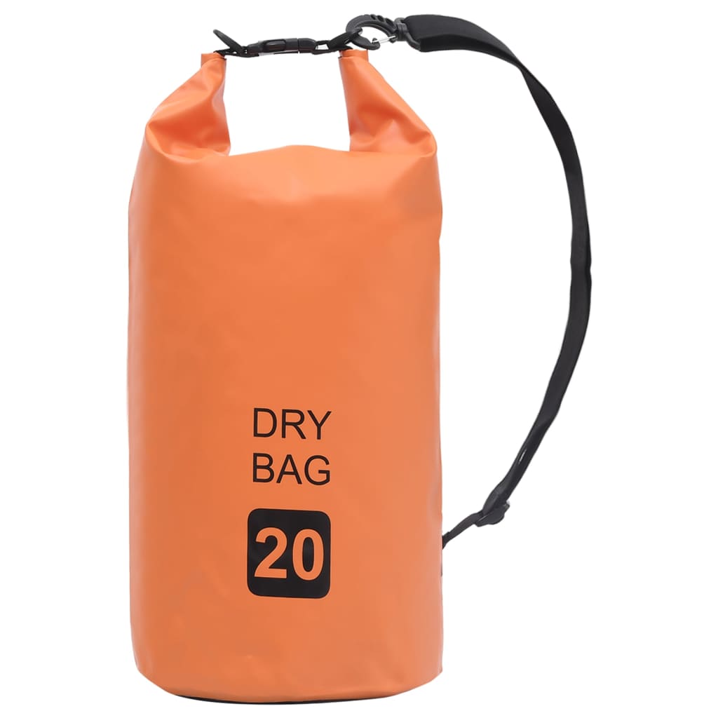 vidaXL Dry Bag Orange 5.3 gal PVC