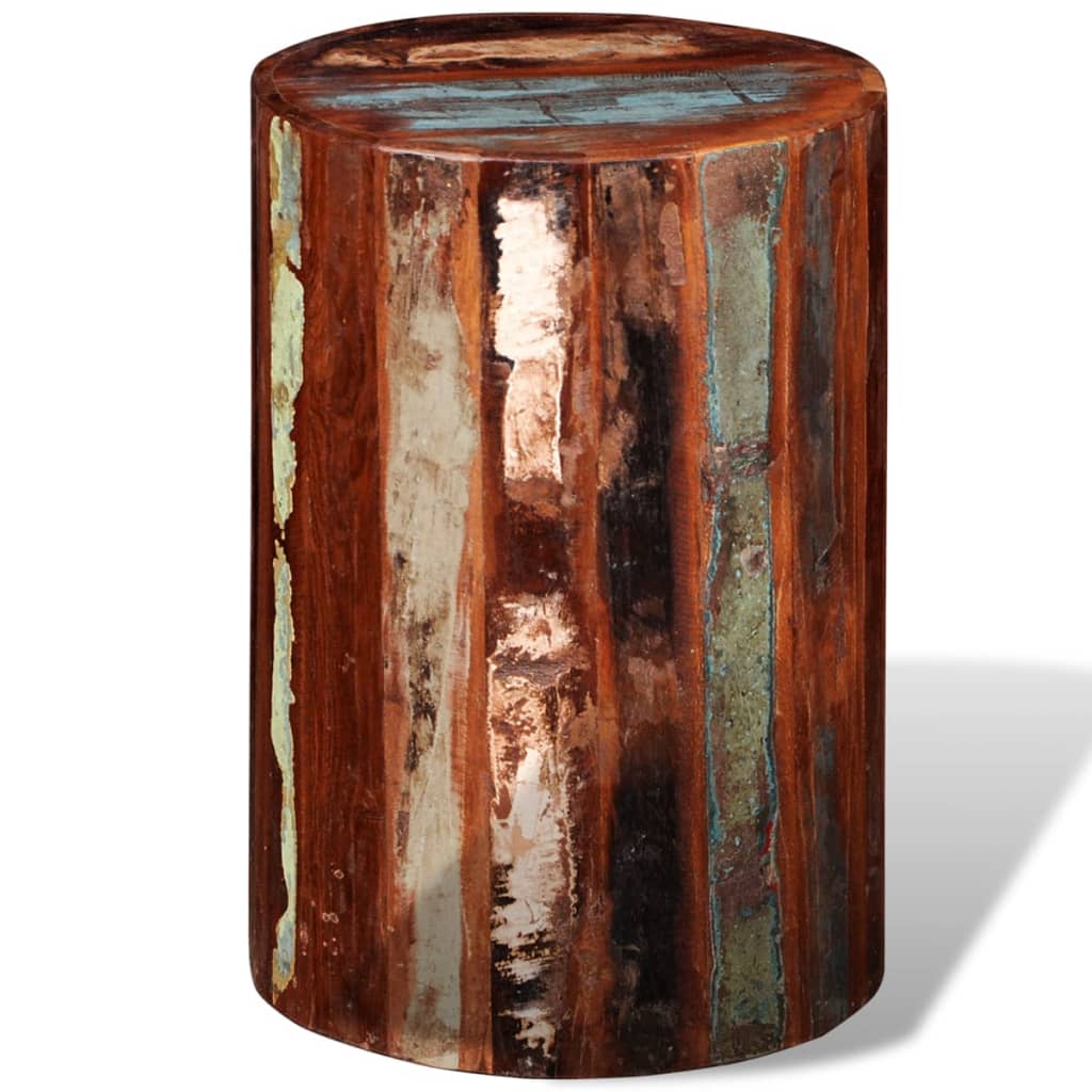 vidaXL Stool Solid Reclaimed Wood