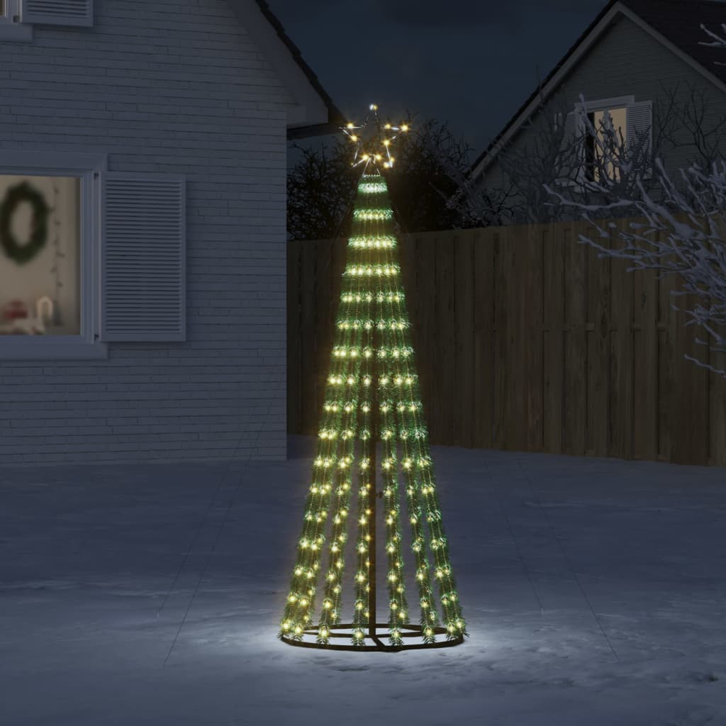 vidaXL Christmas Tree Light Cone 275 LEDs Warm White 70.9"