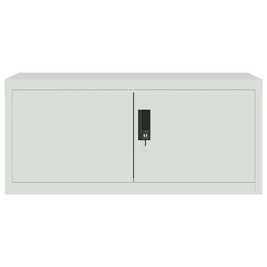 vidaXL File Cabinet Light Gray 35.4"x15.7"x94.5" Steel