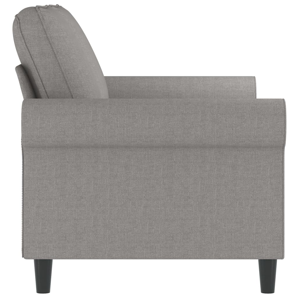 vidaXL 2-Seater Sofa Light Gray 47.2" Fabric