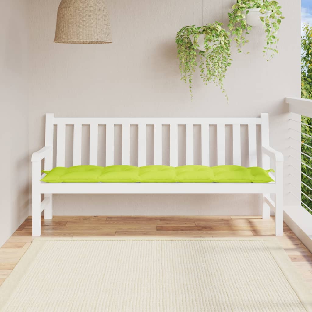 vidaXL Garden Bench Cushion Bright Green 70.9"x19.7"x2.8" Oxford Fabric