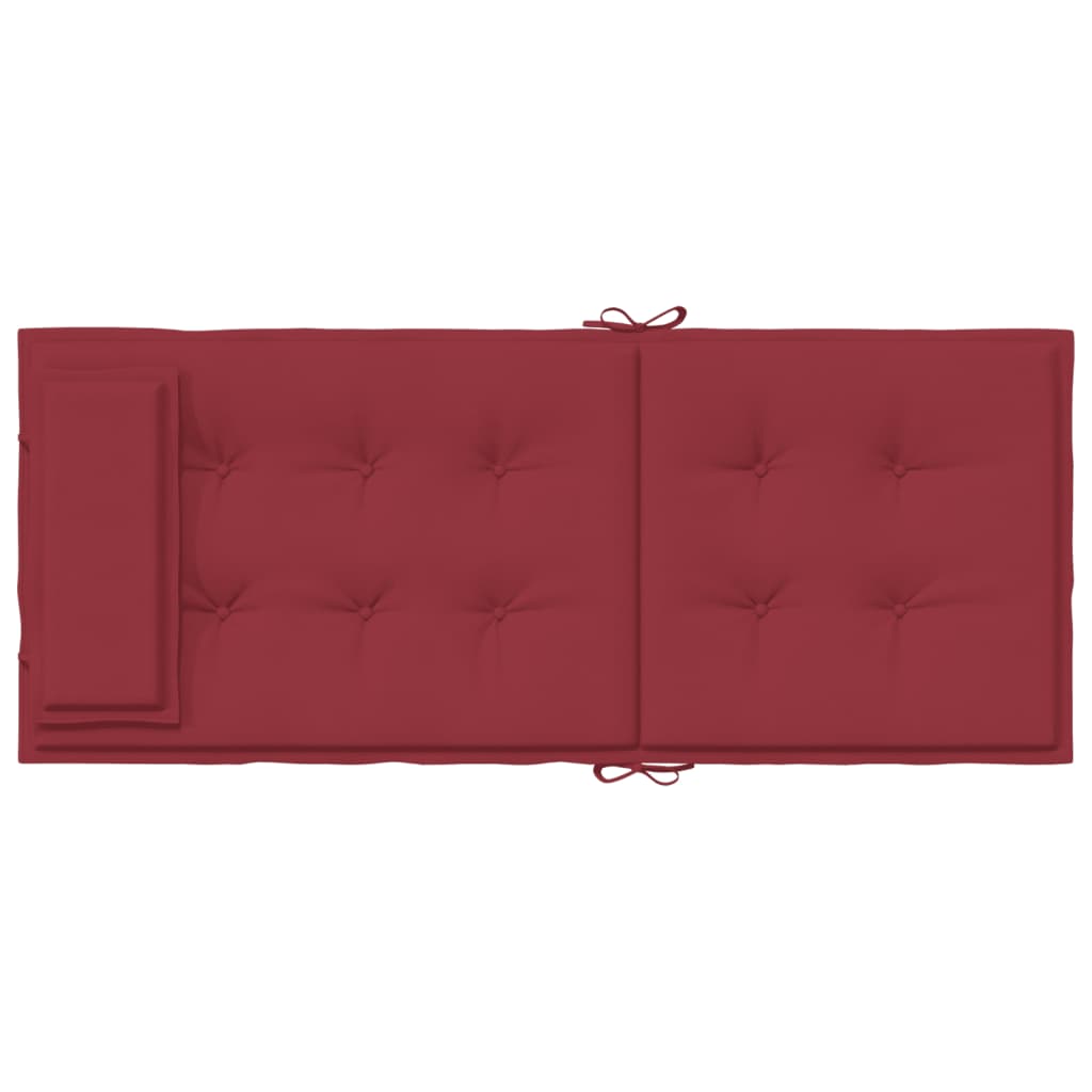 vidaXL Highback Chair Cushions 6 pcs Wine Red Oxford Fabric