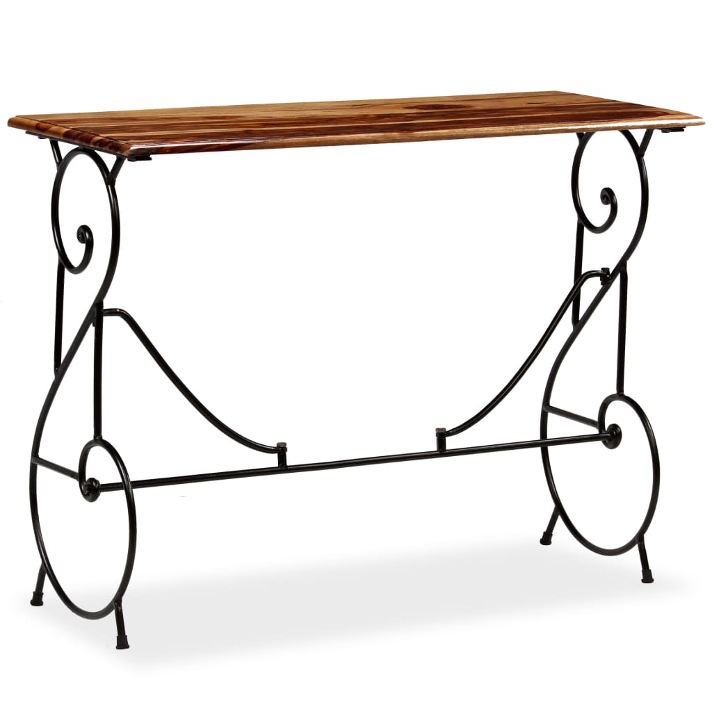 vidaXL Console Table Solid Sheesham Wood 39.4"x15.7"x29.5"