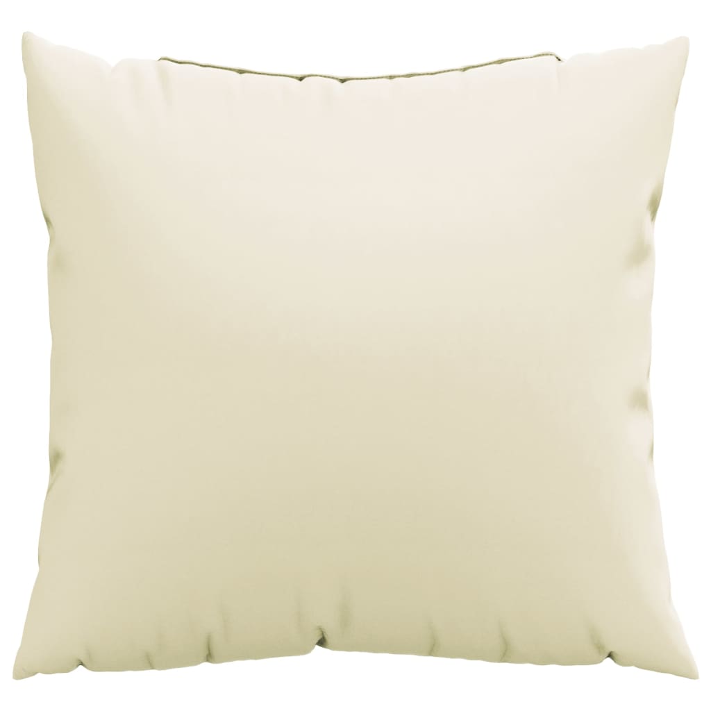 vidaXL Sofa Cushions 4 pcs Cream 15.7"x15.7" Fabric