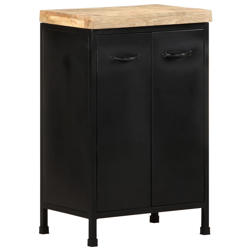 vidaXL Sideboard 18.5"x13.8"x29.9" Rough Mango Wood