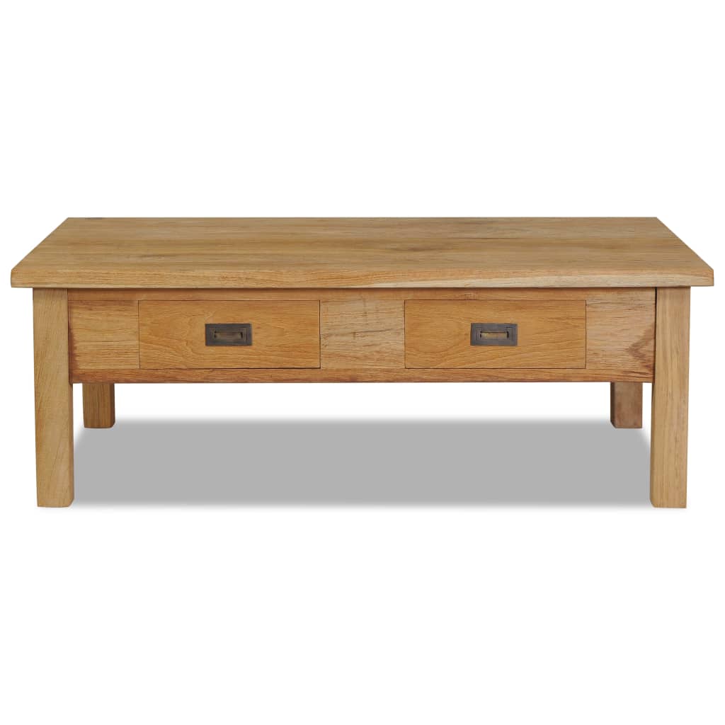 vidaXL Coffee Table Solid Teak 39.4"x23.6"x13.8"