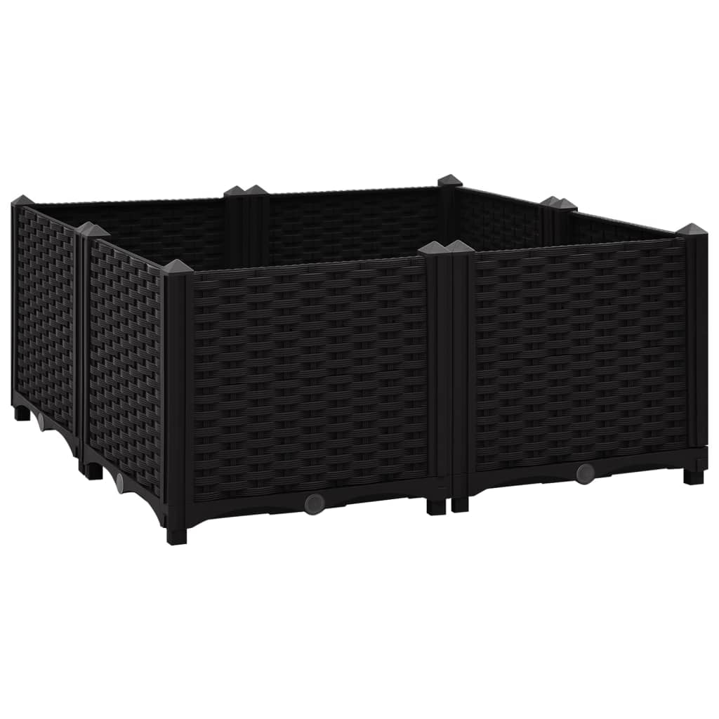 vidaXL Raised Bed 31.5"x31.5"x15" Polypropylene