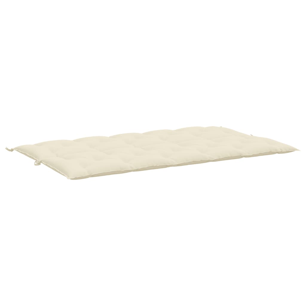 vidaXL Garden Bench Cushion Cream White 70.9"x(19.7"+19.7")x2.8" Oxford Fabric