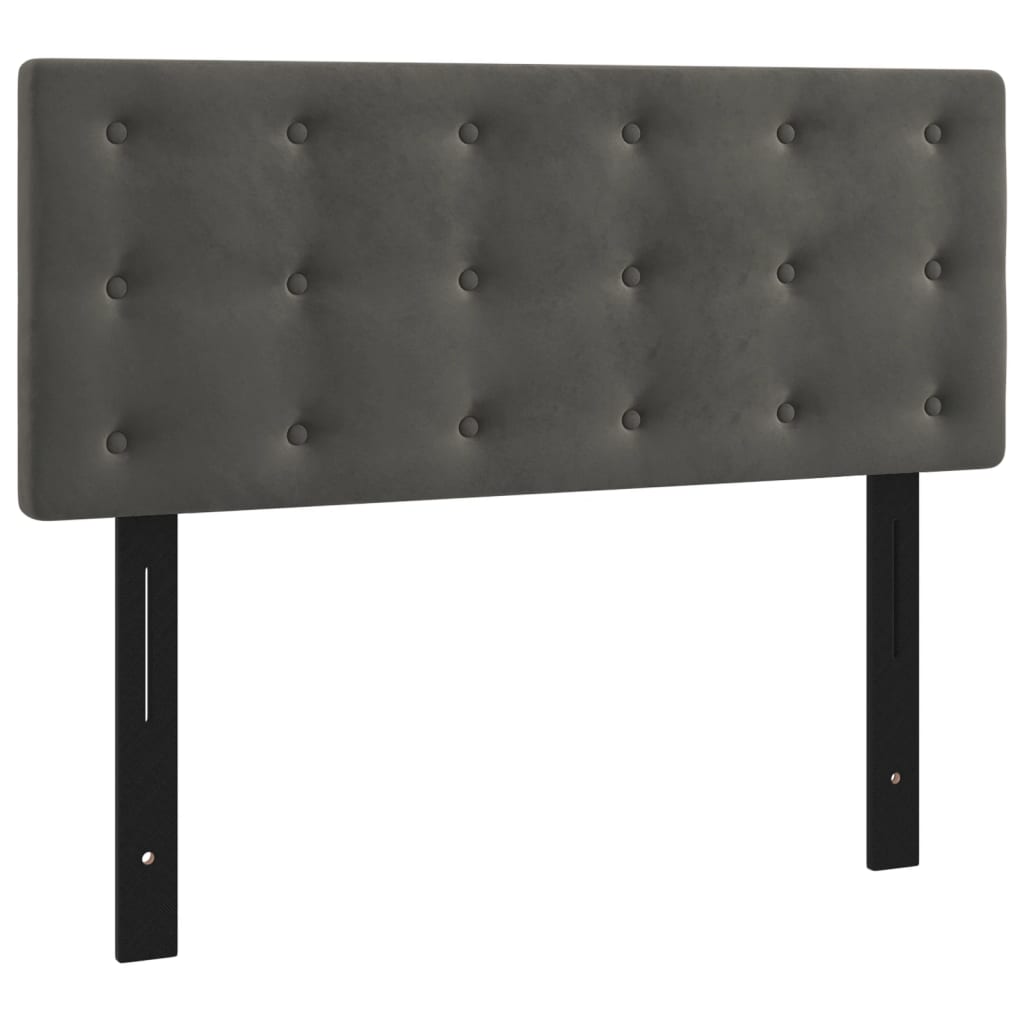 vidaXL Headboard Dark Gray 39.4"x2"x30.7"/34.6" Velvet