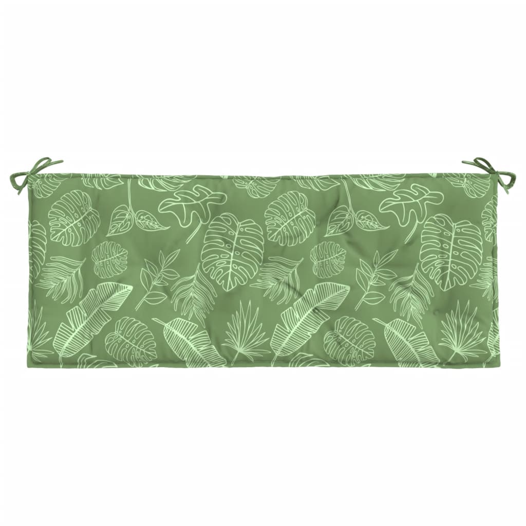 vidaXL Garden Bench Cushion Leaf Pattern 47.2"x19.7"x2.8" Fabric