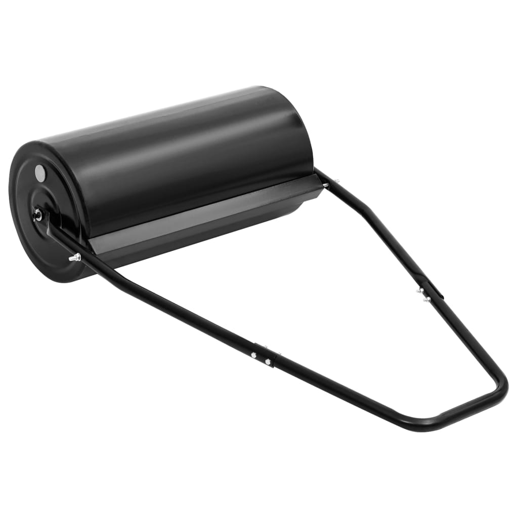 vidaXL Garden Lawn Roller with Handle Black 11.1 gal Iron and Steel