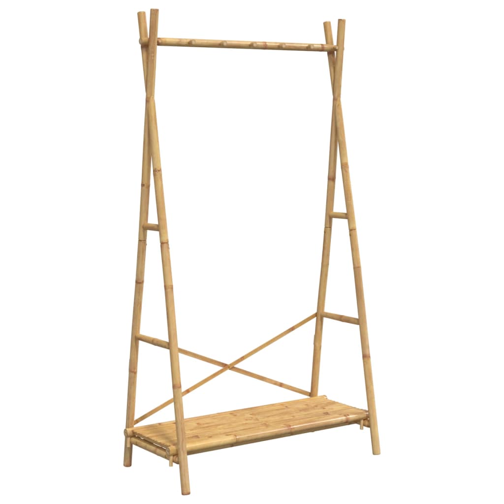 vidaXL Clothes Rack with Shelf 40.2"x19.7"x74.8" Bamboo