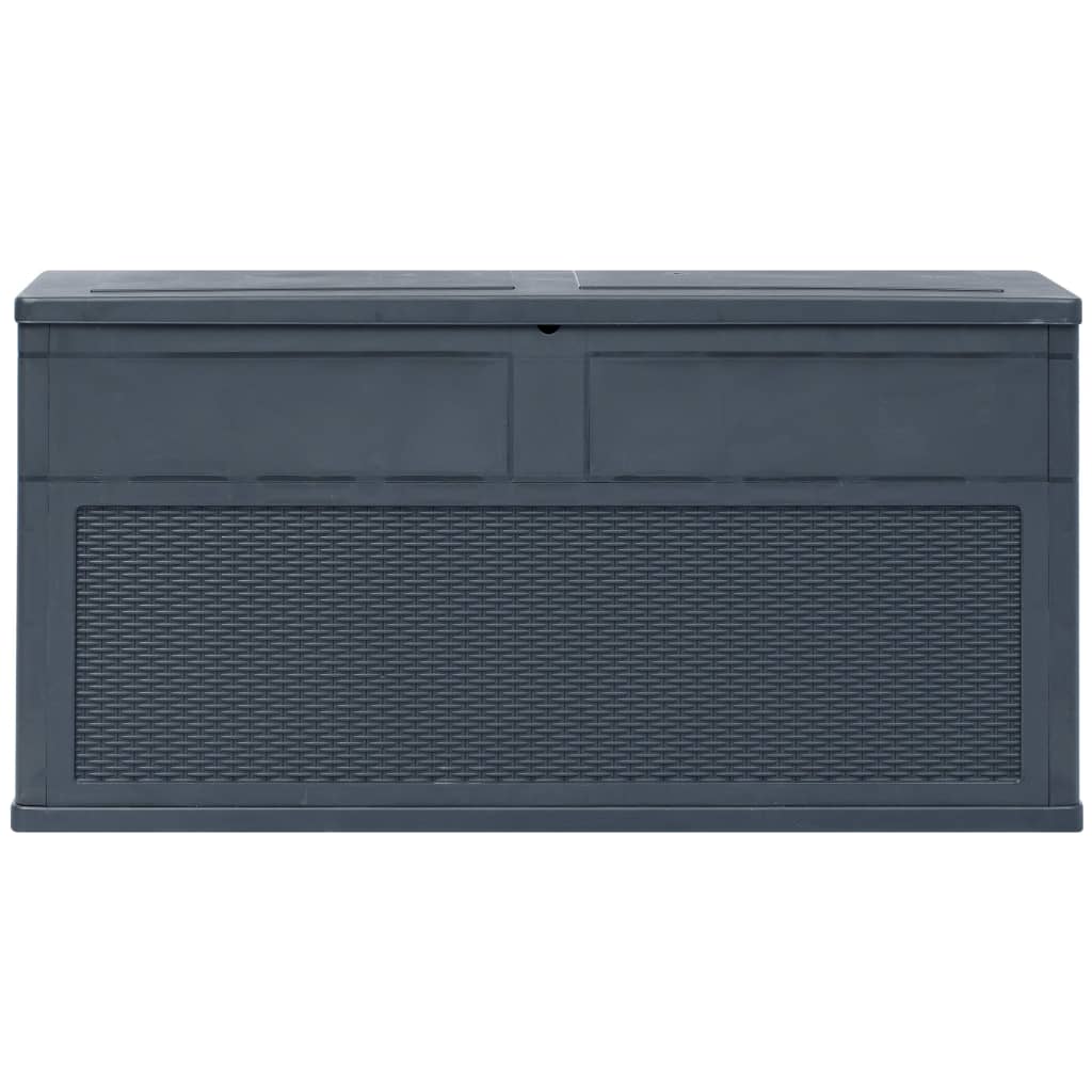 vidaXL Patio Storage Box 84.5 gal Anthracite