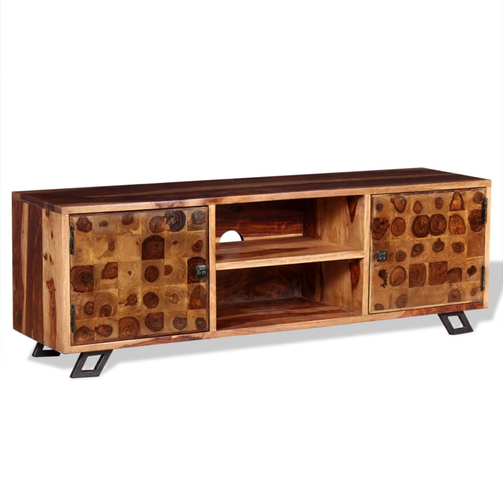 vidaXL TV Stand Solid Wood Sheesham 47.2"x11.8"x15.7"