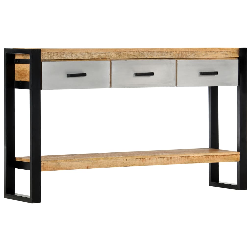 vidaXL Console Table 51.1"x11.8"x29.9" Solid Mango Wood