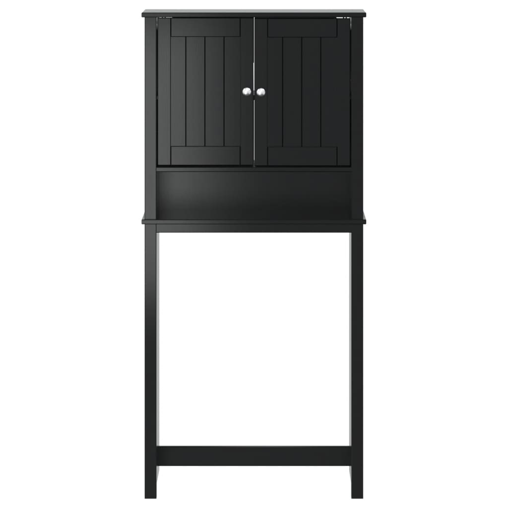 vidaXL Washing Machine Cabinet BERG Black 29.9"x10.6"x64.8" Solid Wood