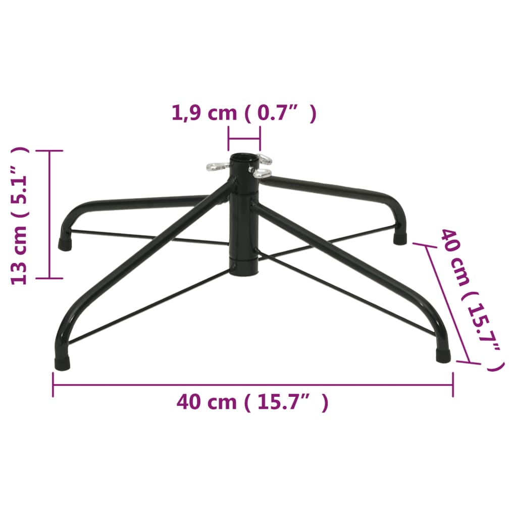 vidaXL Christmas Tree Stand 15.7"x15.7"x5.1"