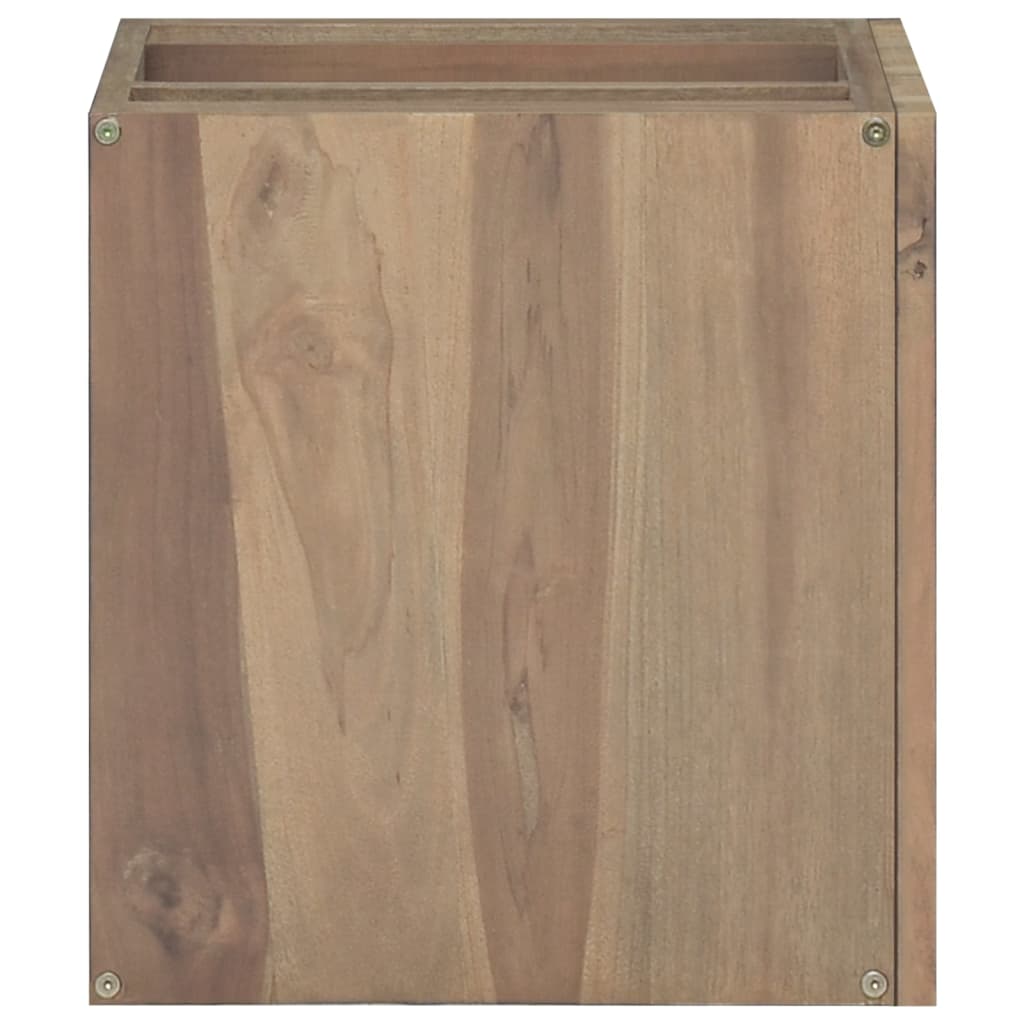 vidaXL Wall-mounted Bathroom Cabinet 18.1"x10"x15.7" Solid Wood Teak