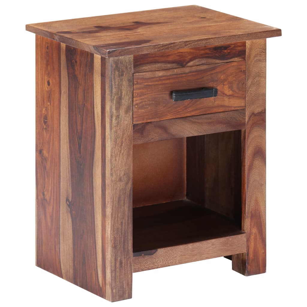 vidaXL Nightstand 15.7"x11.8"x19.6" Solid Wood