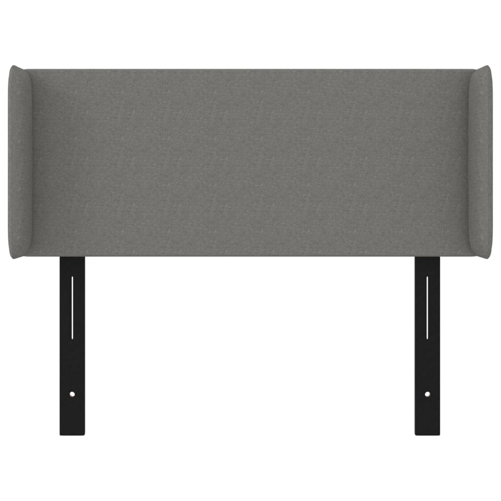 vidaXL Headboard with Ears Dark Gray 40.6"x6.3"x30.7"/34.6" Fabric