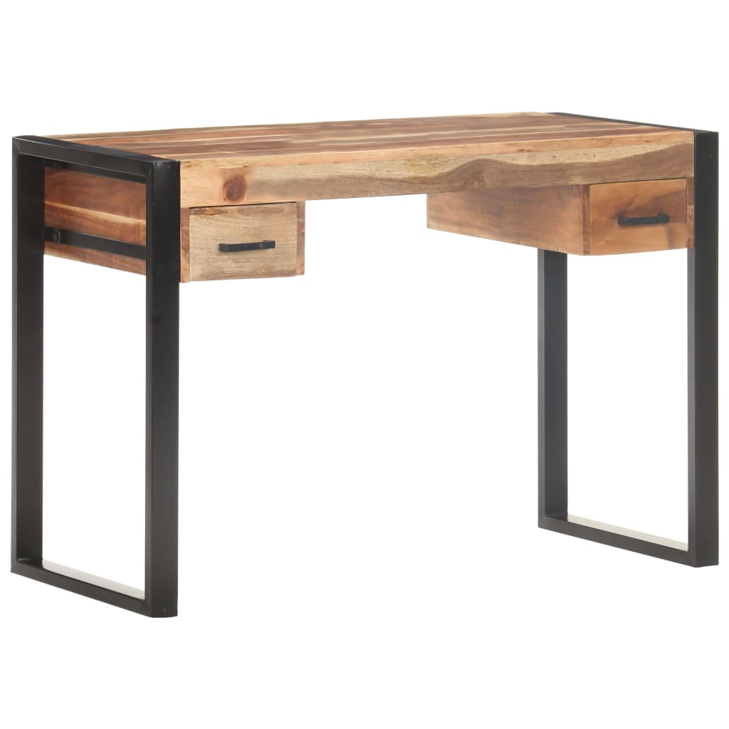 vidaXL Desk 43.3"x19.7"x29.9" Solid Wood