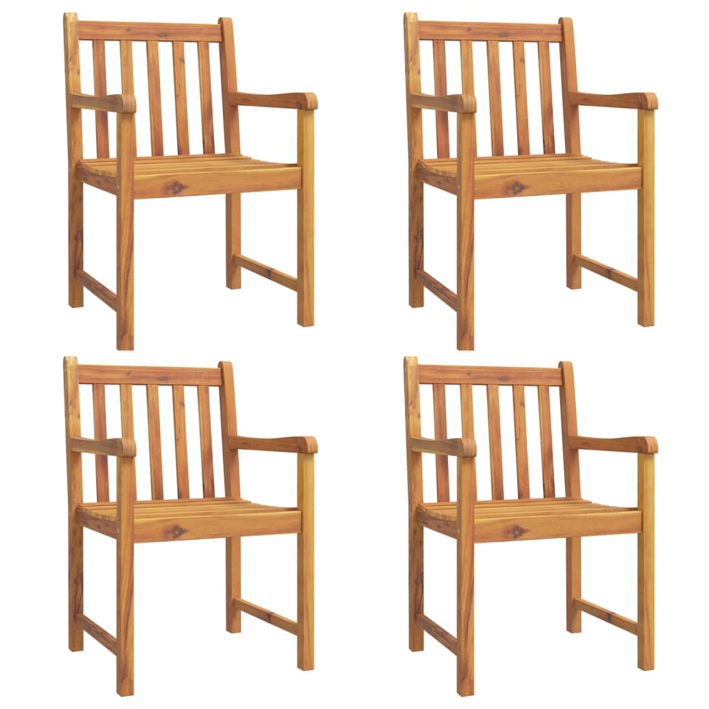 vidaXL 5 Piece Patio Dining Set Solid Wood Acacia