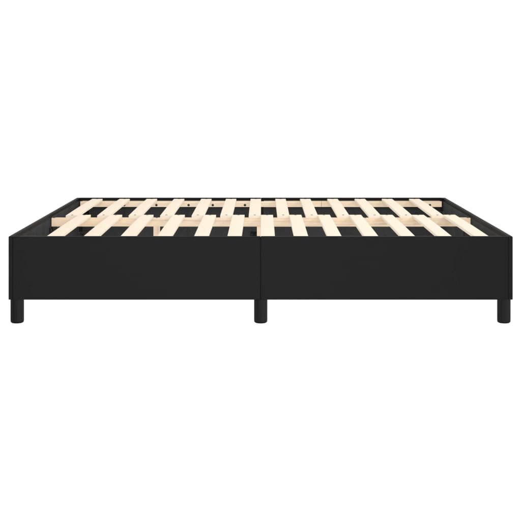 vidaXL Bed Frame Black 72"x83.9" California King Faux Leather