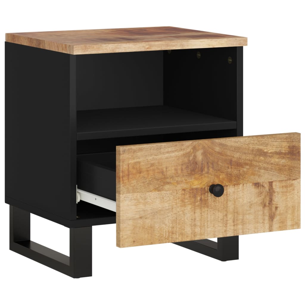 vidaXL Bedside Cabinet Solid Wood Mango&Engineered Wood