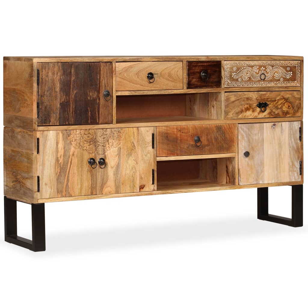 vidaXL Sideboard Solid Mango Wood 55.1"x11.8"x31.5"