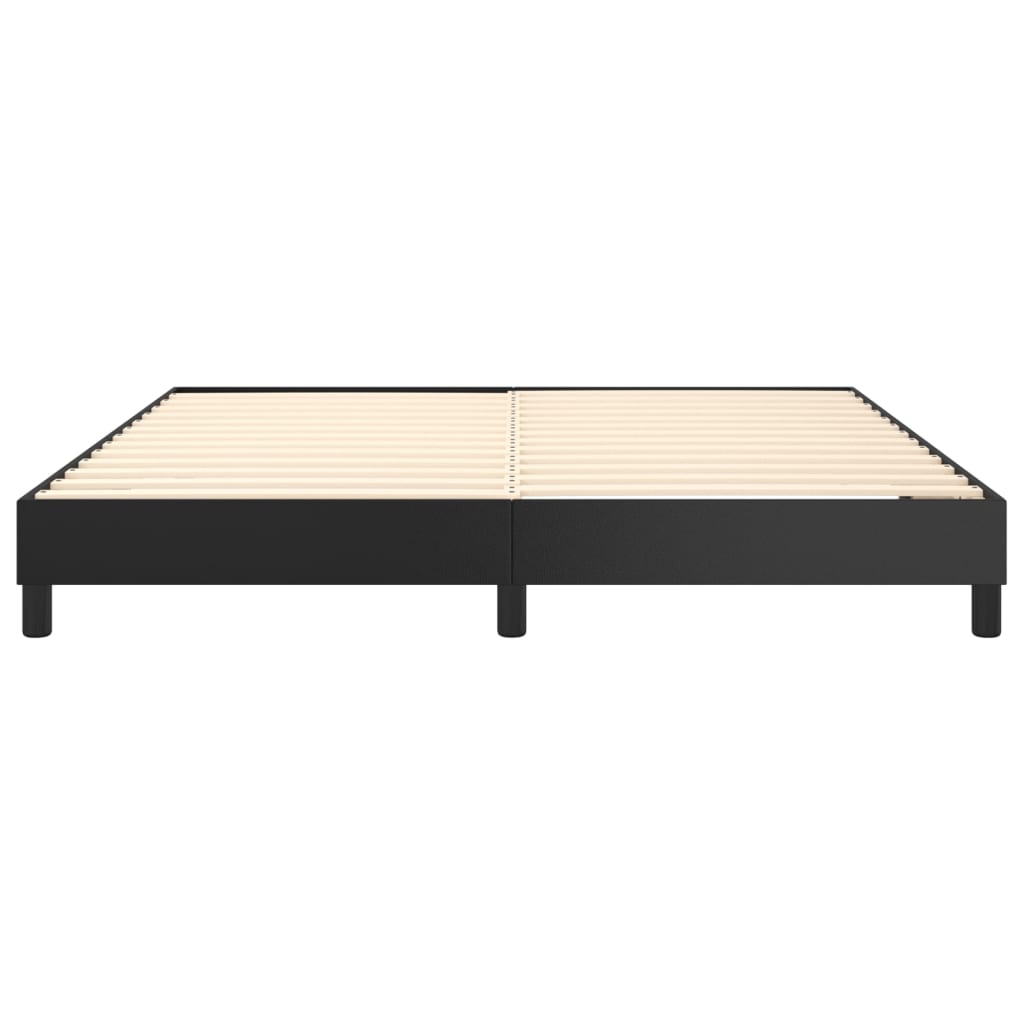 vidaXL Bed Frame Black 76"x79.9" King Faux Leather