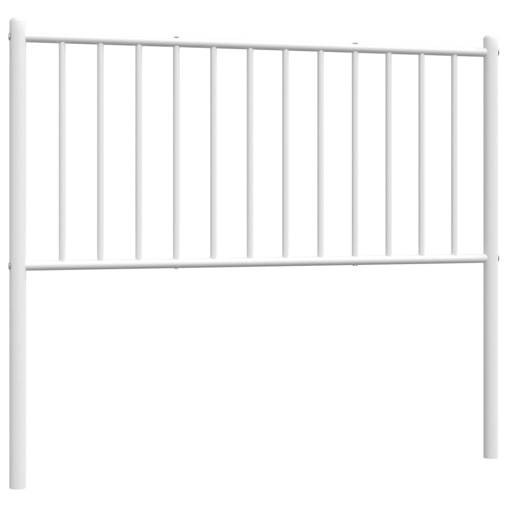 vidaXL Metal Headboard White 39.4"