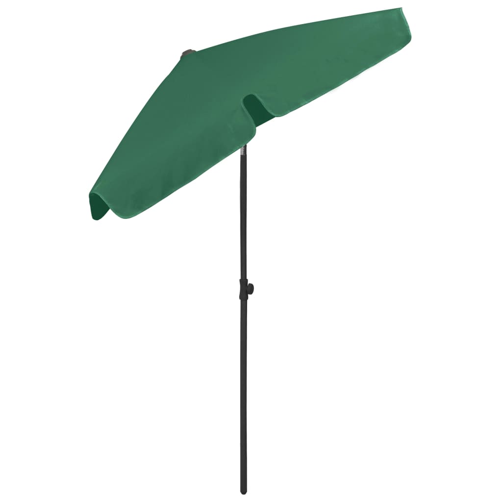 vidaXL Beach Parasol Green 70.9"x47.2"