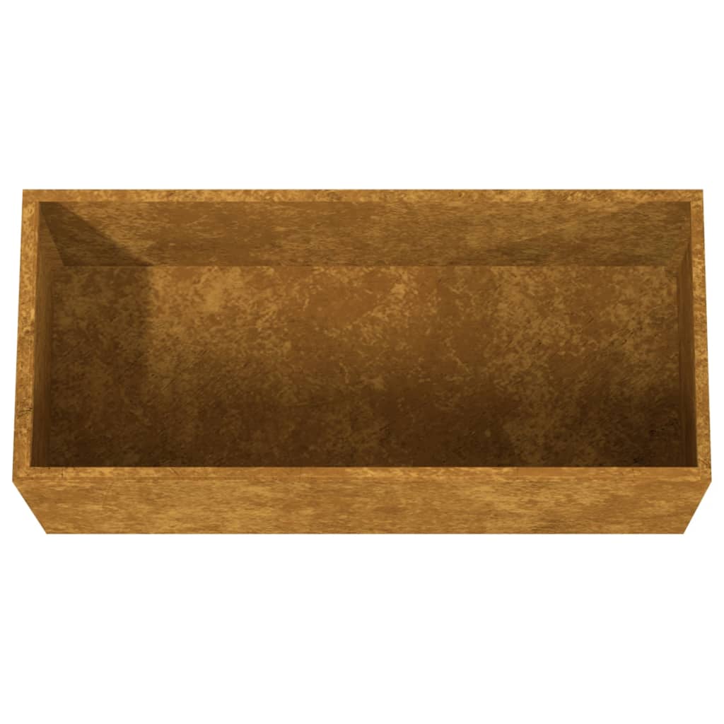 vidaXL Planter 24.4"x11.8"x11.4" Corten Steel