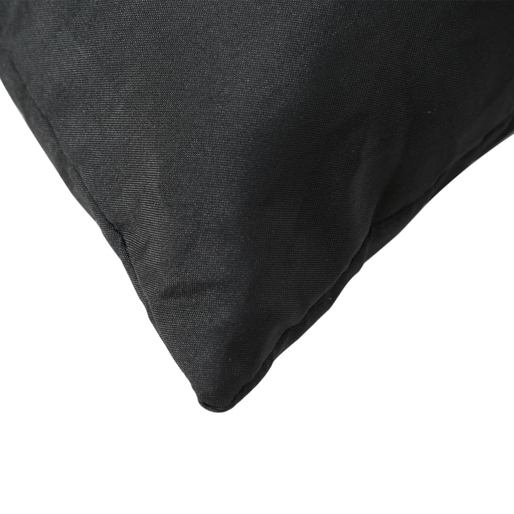 vidaXL Pallet Cushions 2 pcs Black Oxford Fabric