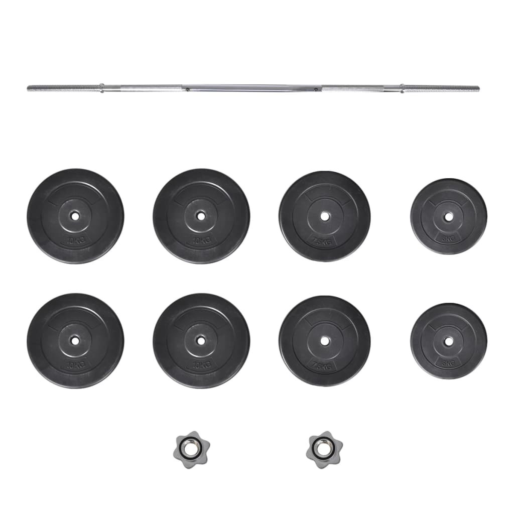 Barbell with Plates Set 132.3 lb