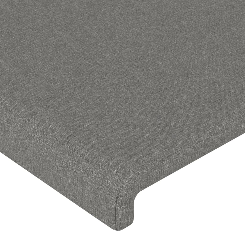 vidaXL Headboard with Ears Dark Gray 79.9"x9.1"x30.7"/34.6" Fabric