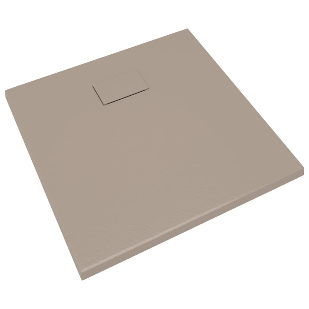 vidaXL Shower Base Tray SMC Brown 35.4"x35.4"