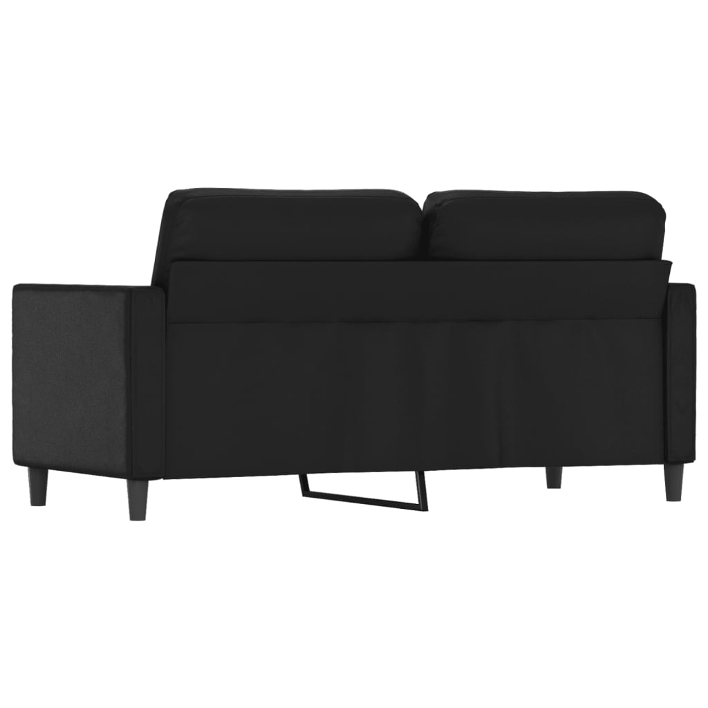 vidaXL 2-Seater Sofa Black 55.1" Faux Leather